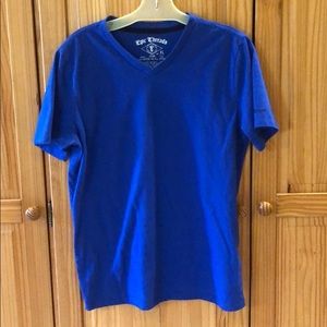 Blue vneck T-shirt